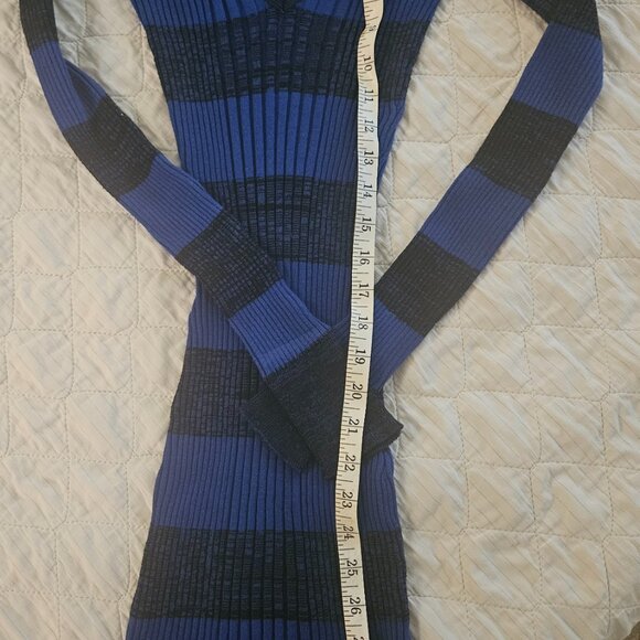 Planet Gold Brand Long-Sleeve Striped Sweater Dress, Size S - Picture 6 of 6
